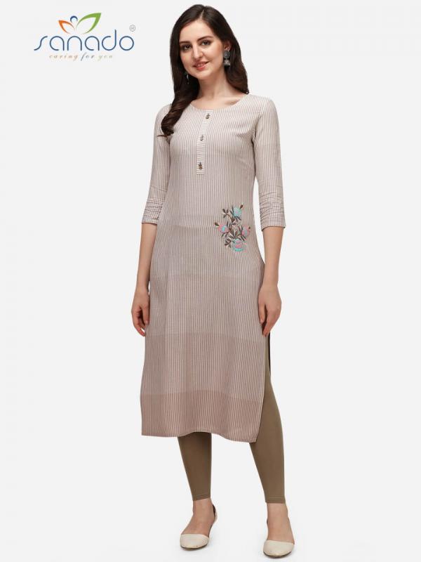 Sanedo Daisy Fancy Viscose Embroidery Kurti 